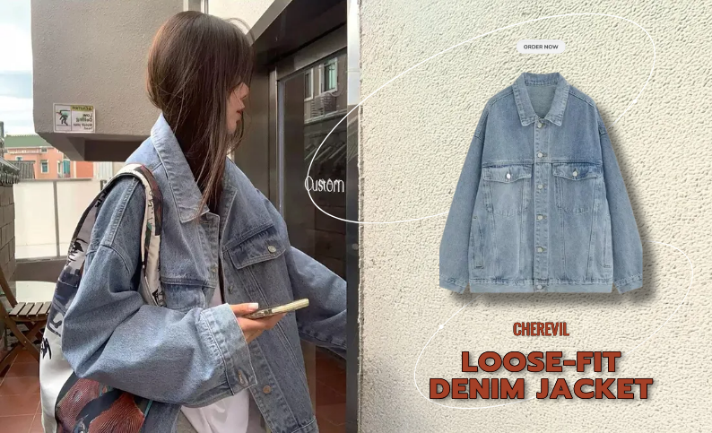 [BC862]체르빌 루즈핏 데님 자켓