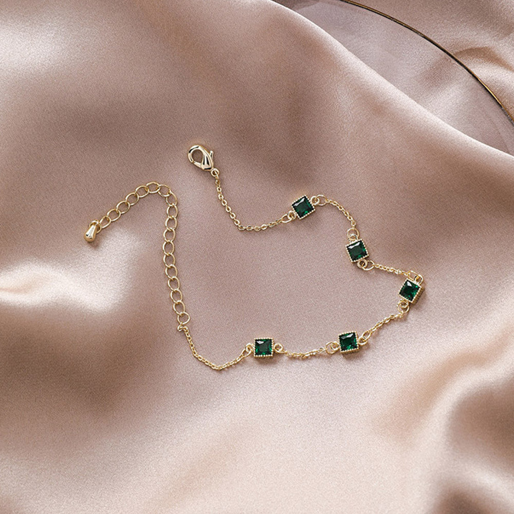 [AC023] 케니 빈티지 스퀘어 골드 팔찌