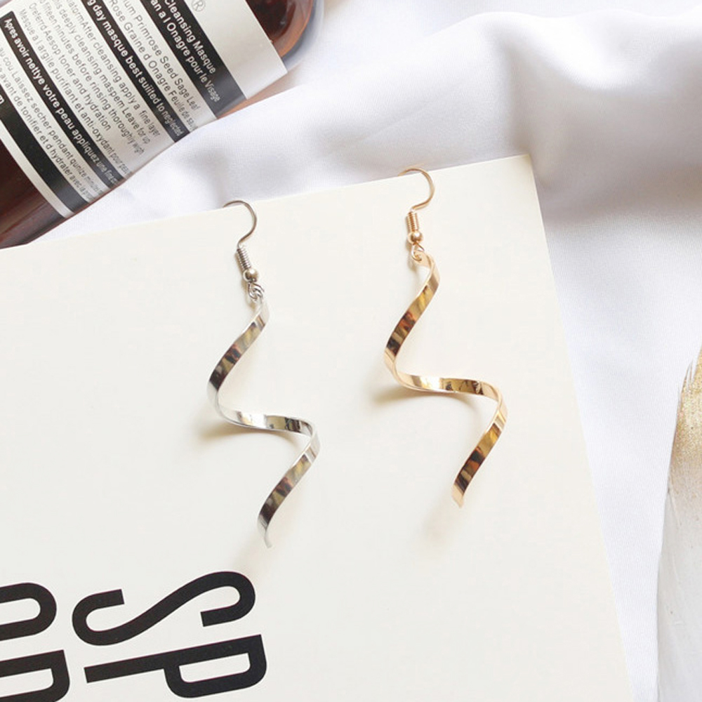 [ER307]꽈배기 유니크 꼬임 롱귀걸이