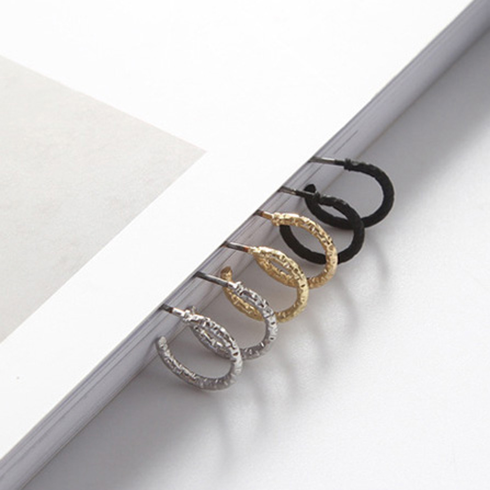 [ER204]베이직 미니벌 큐빅팬던트 라운드 귀걸이