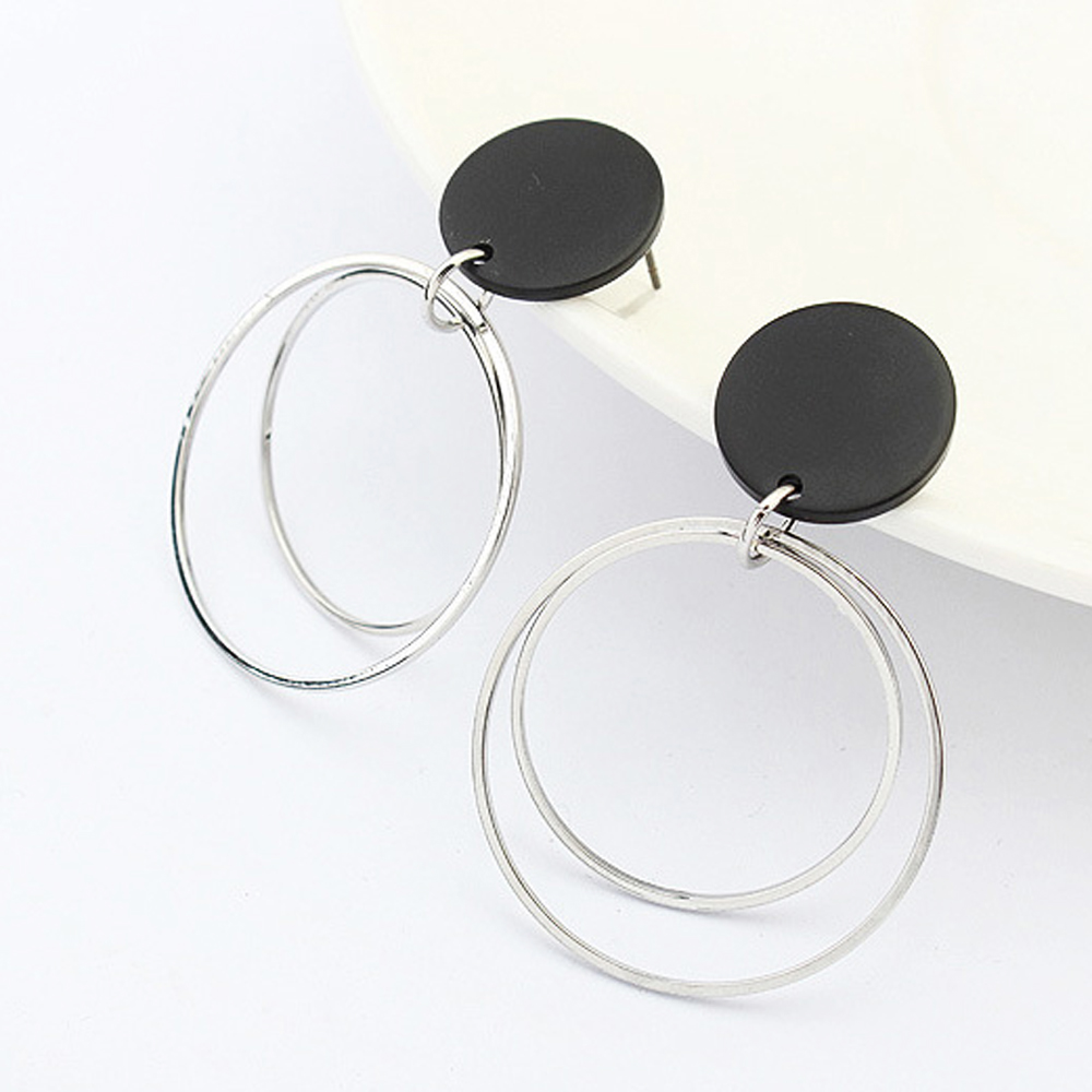 [ER114]베이직 빅라운드 포인트 패션귀걸이