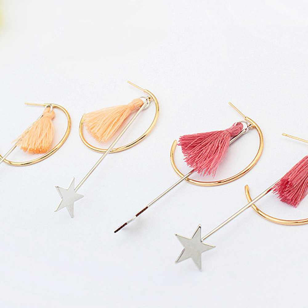 [ER116]미니 태슬포인트 별팬던트 귀걸이