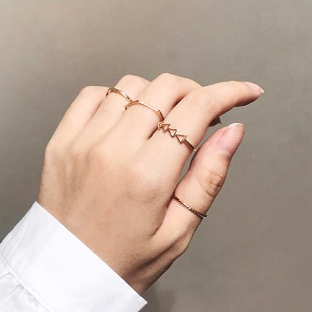 [TE45]빈티지 언발란스 링셋트