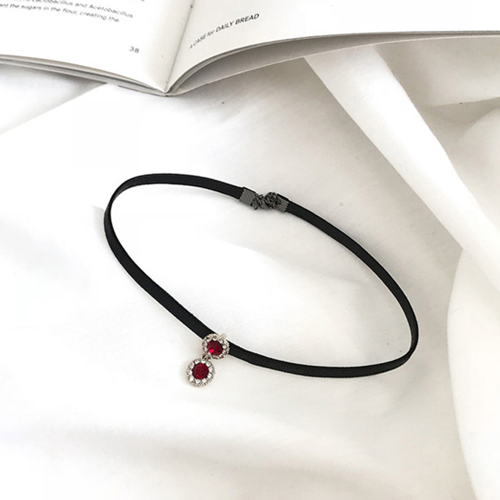 [TE30]베이직 팬던트 초커네크리스