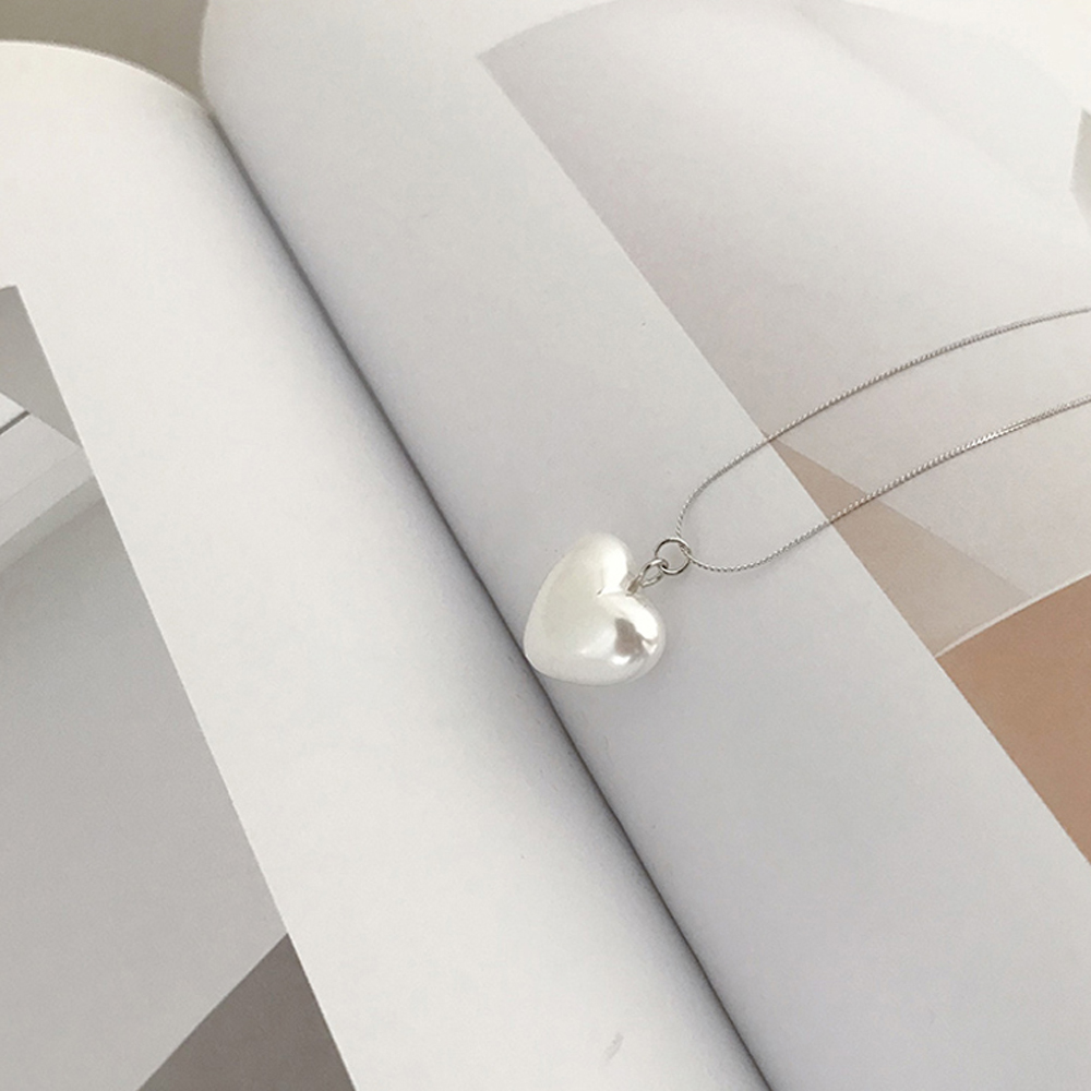 [TE28]하트진주 실목걸이