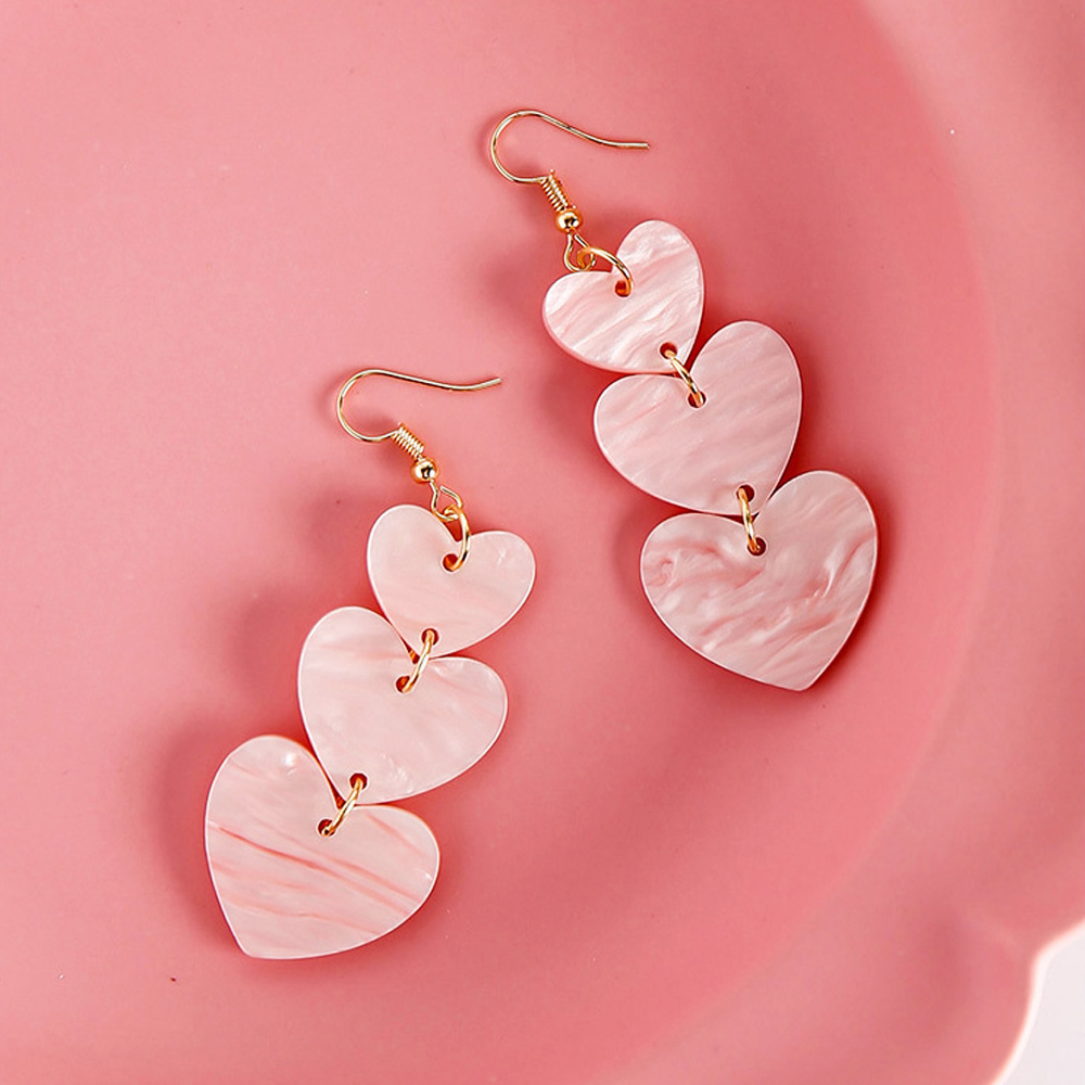 [ER405]러블리 하트팬던트 롱귀걸이