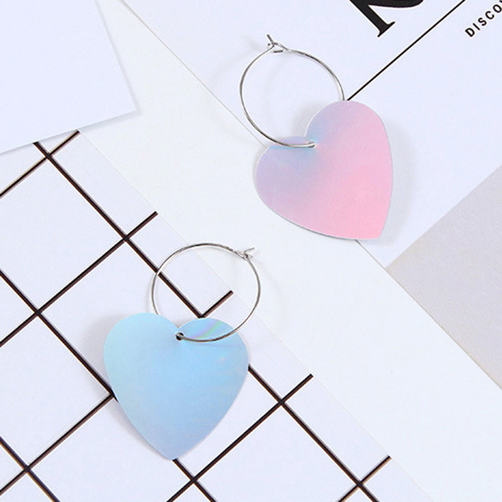 [ER201]하트 팬던트 포인트 베이직귀걸이