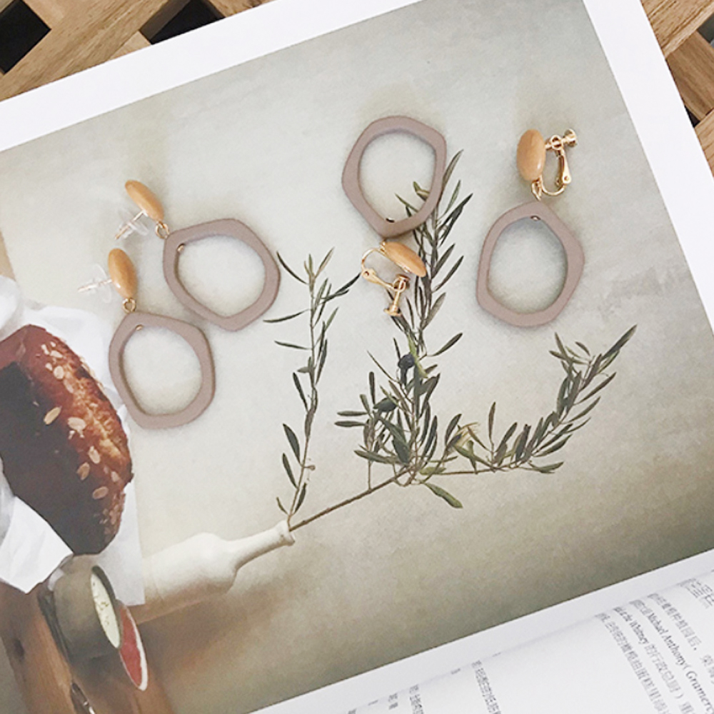 [TE14]실버925 빈티지 라운드귀걸이