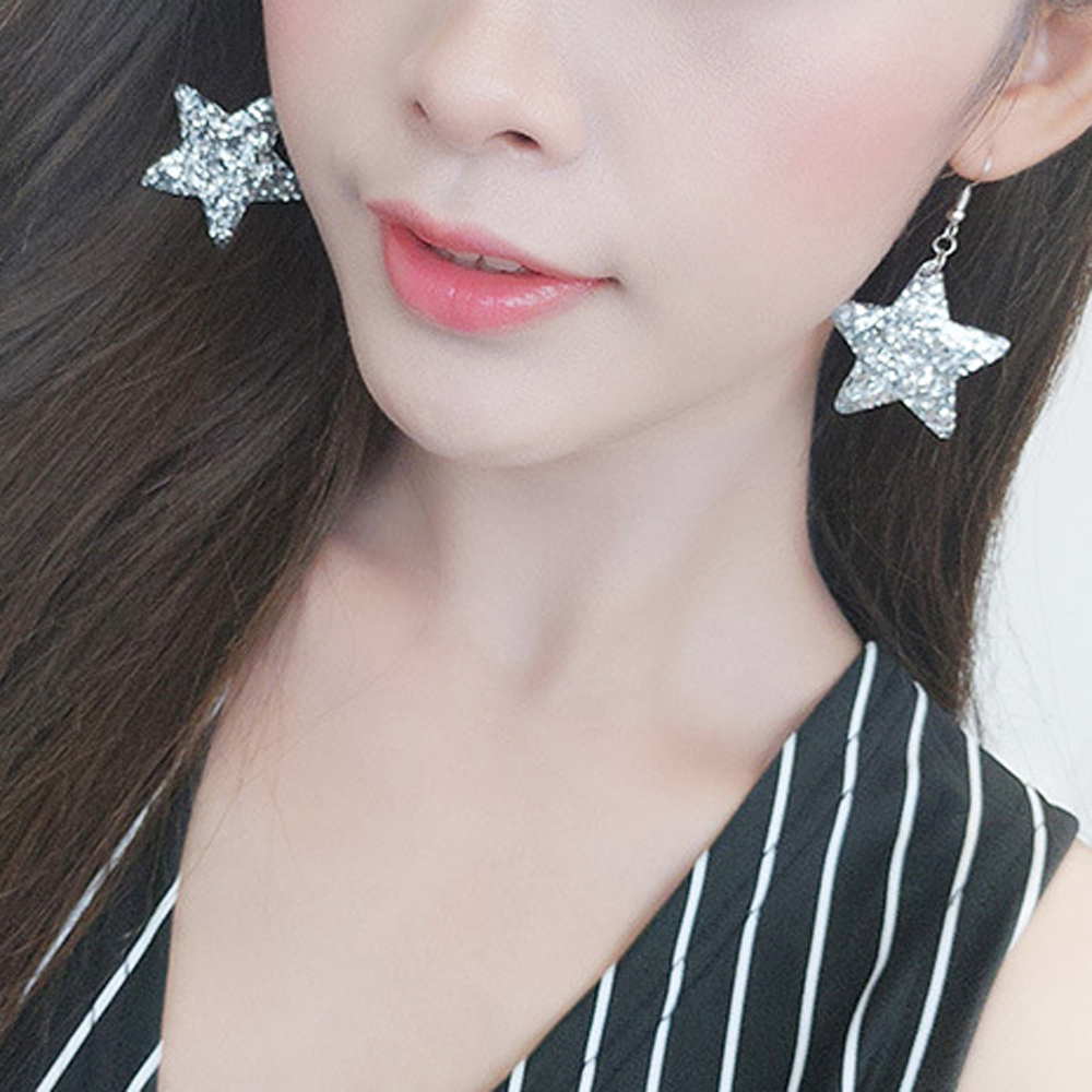 [ER212]블링블링 스타 별 팬던트 귀걸이