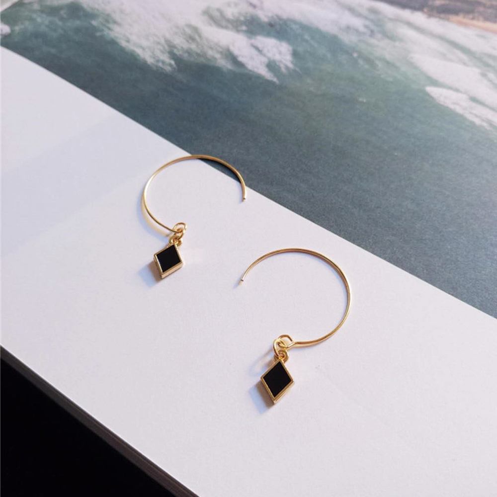 [ER303]라운드 큐빅 포인트 미니멀귀걸이