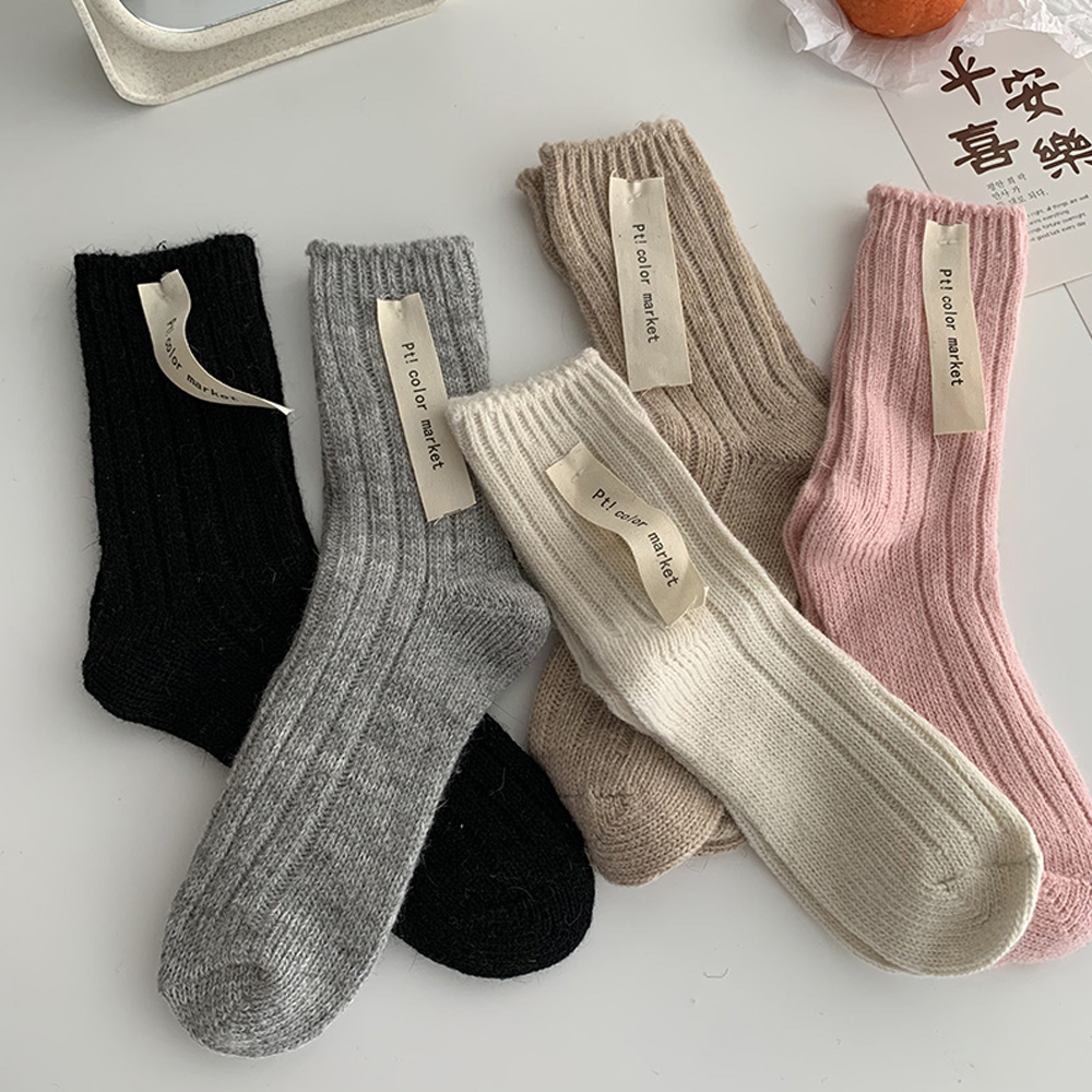 [AC082]크리언 골지 니트 삭스