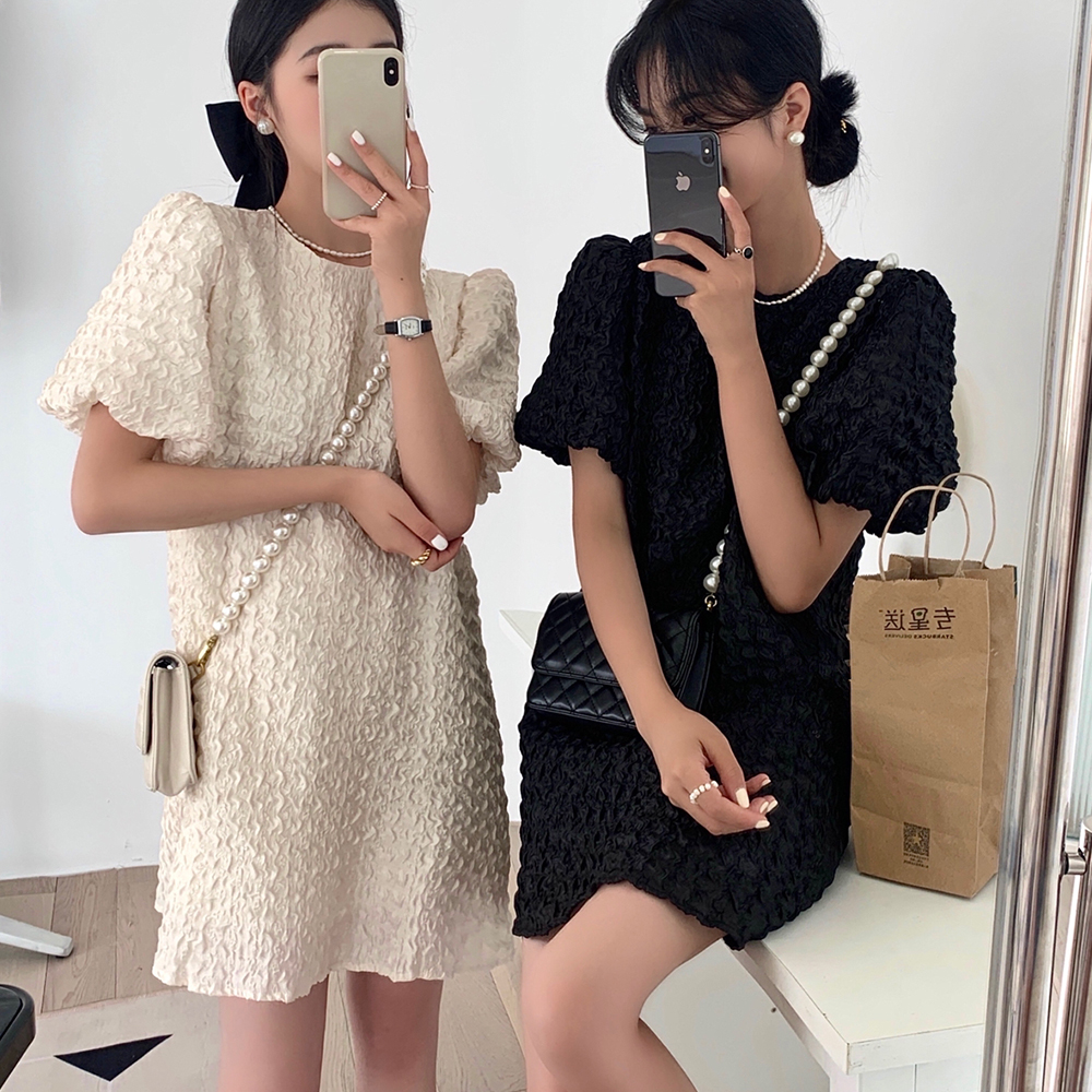 [AB273]베스티 퍼프 미니 원피스