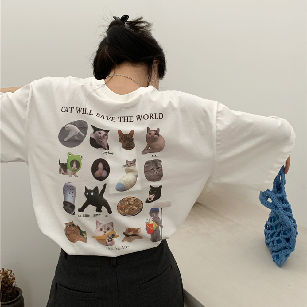 [AB556]고세구 프린팅 루즈핏 반팔 티셔츠