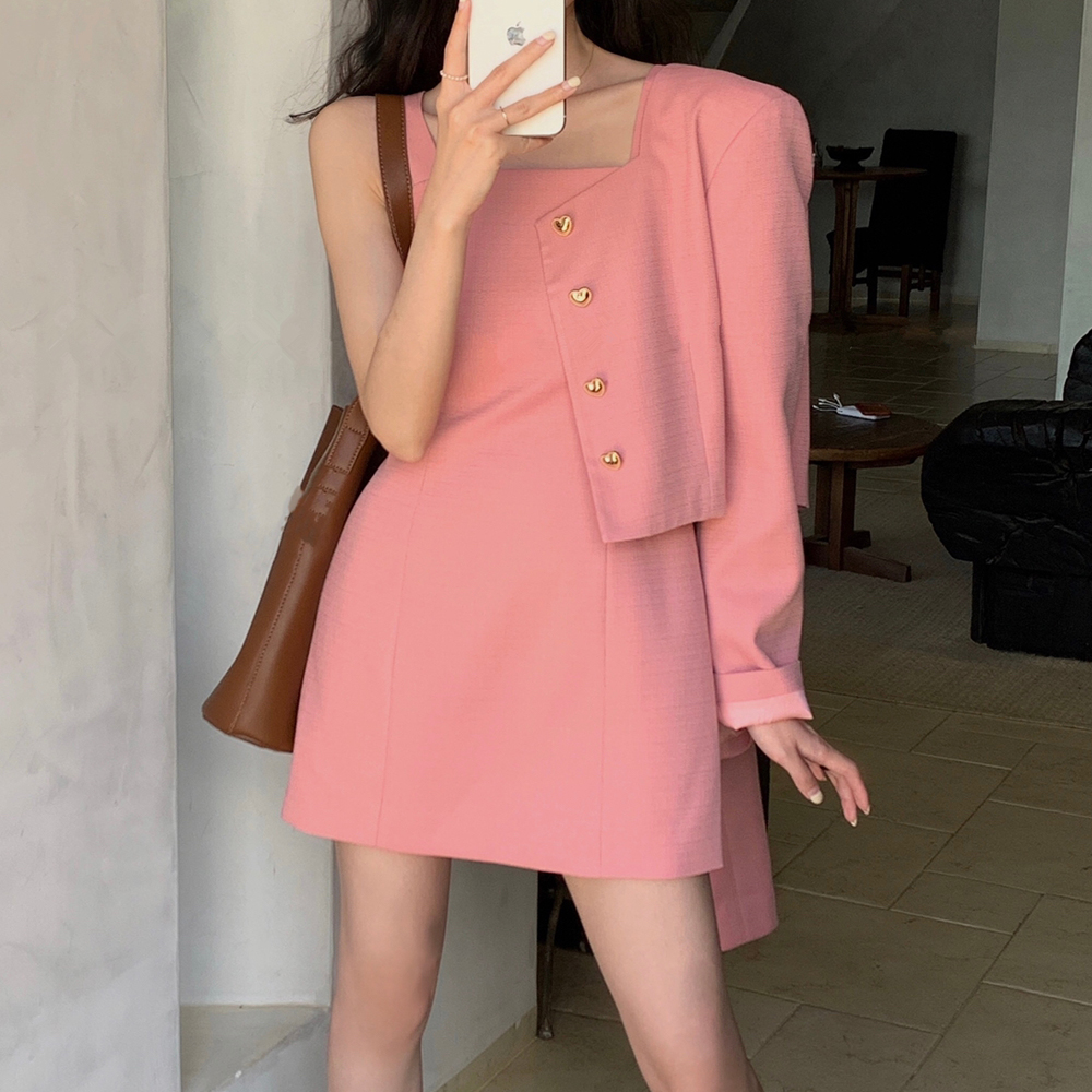 [BC056]유소 A라인 미니 원피스