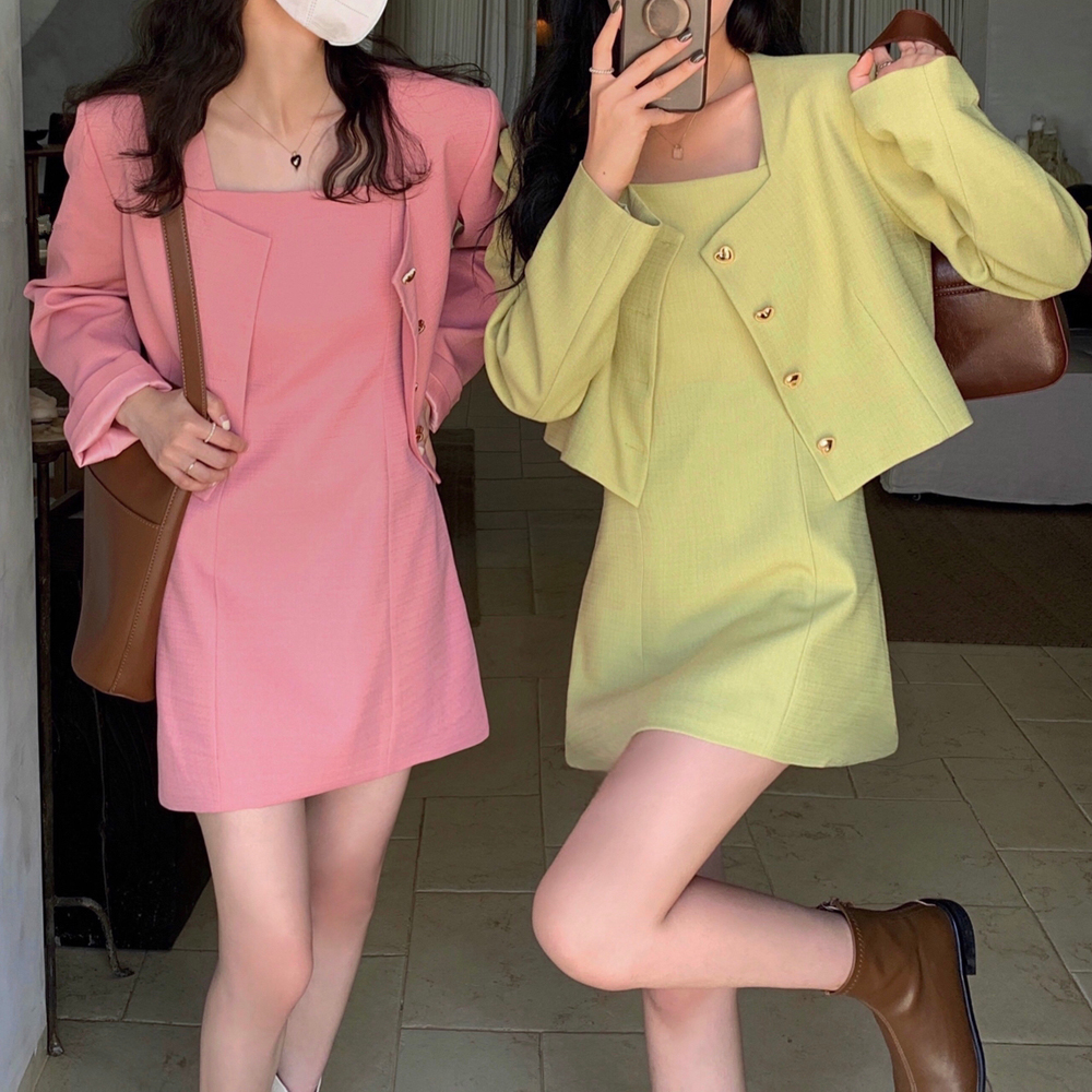 [BC057]유소 노카라 크롭 자켓