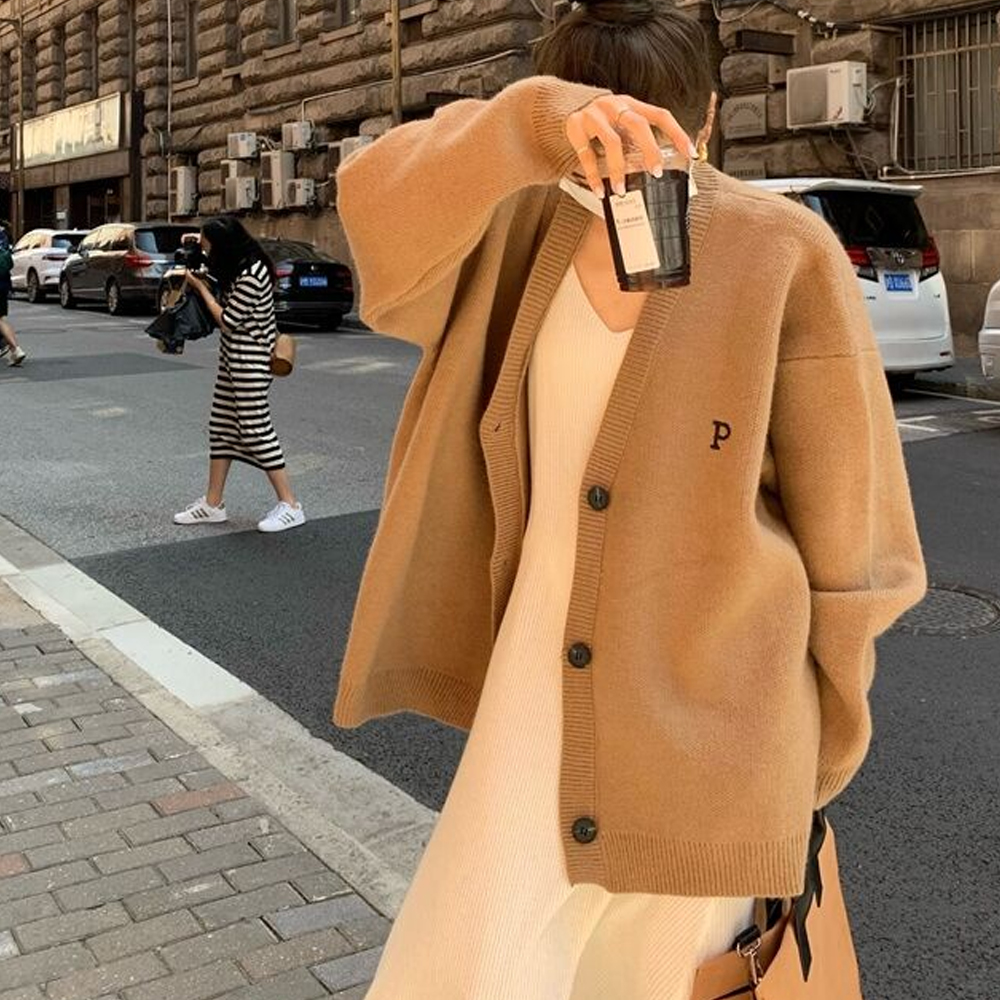 [BC333]피로고 루즈핏 니트 가디건