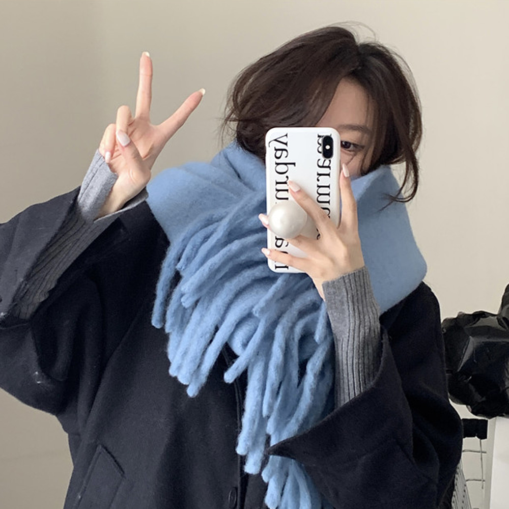 [AC153]혼네 컬러풀 빅 머플러