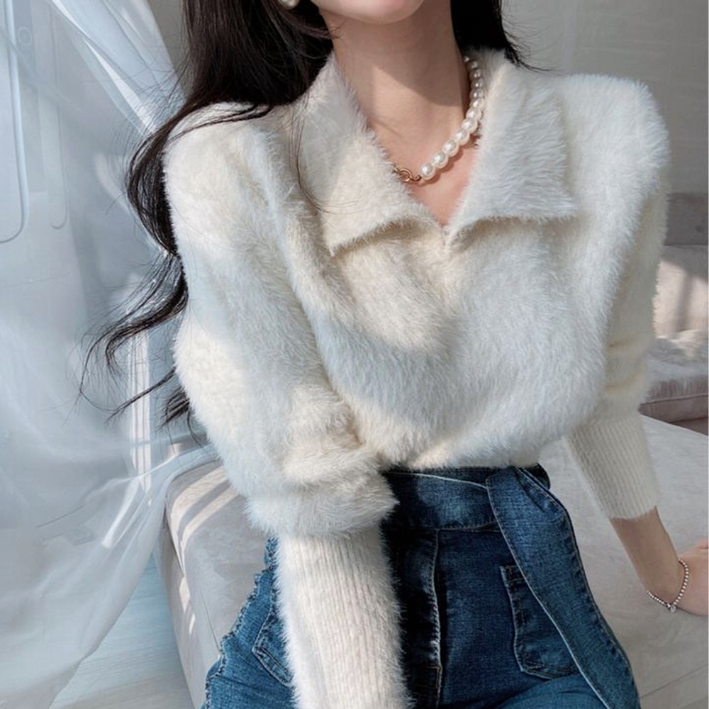 [BC674]릴리 카라 앙고라 니트