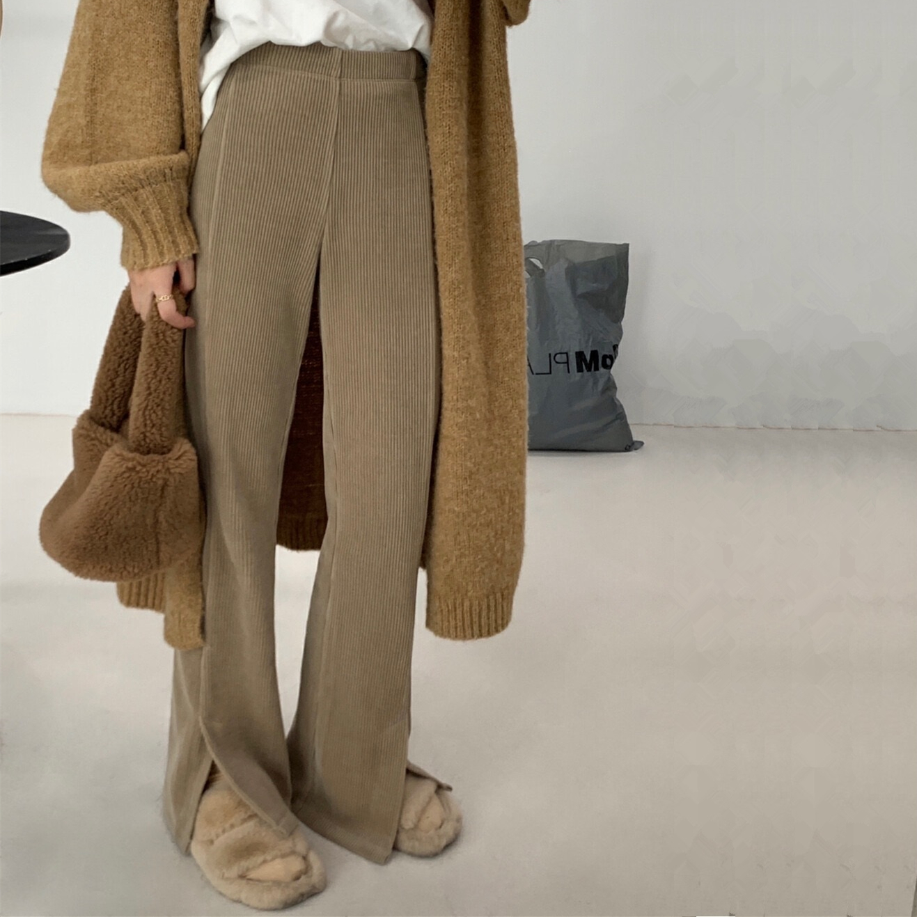 [BC684]코젠 트임 코듀로이 밴딩팬츠