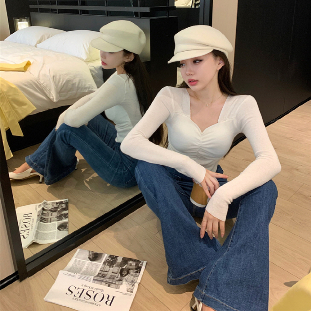 [BC776]글래머러스 셔링 패드 티셔츠