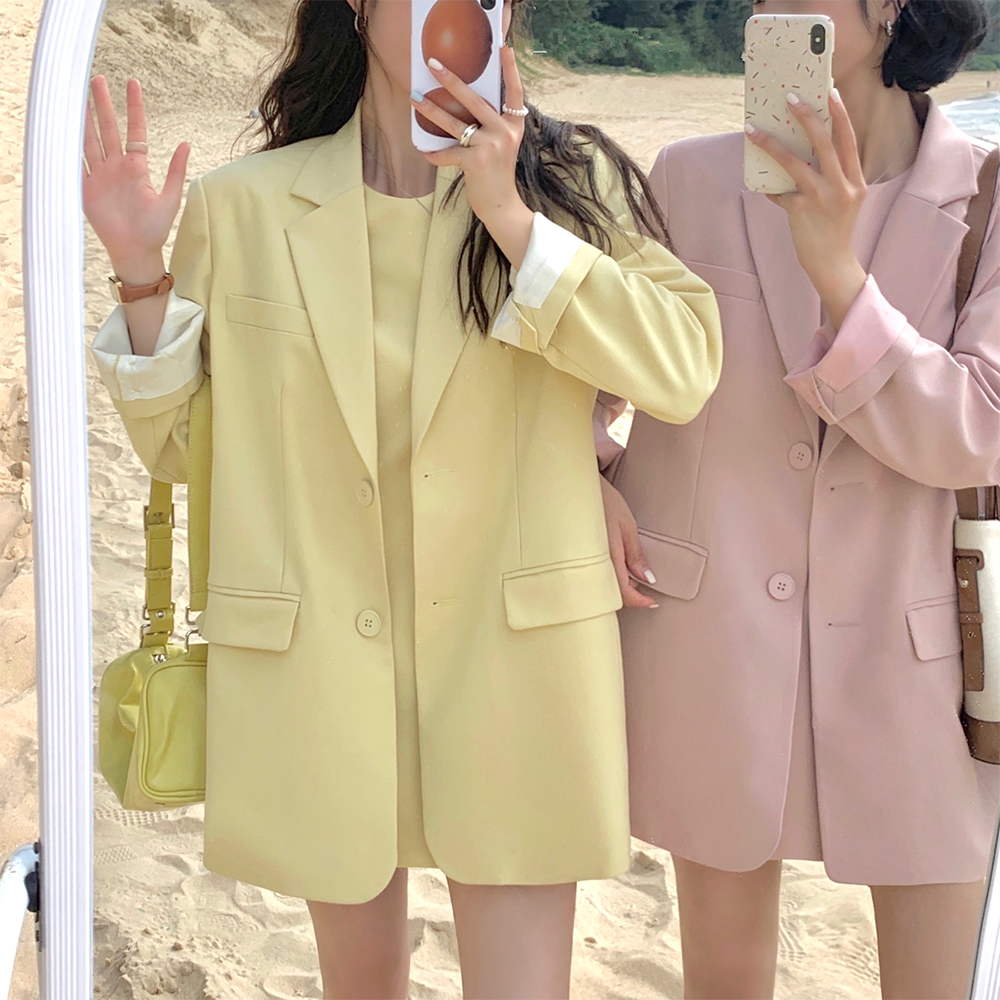 [BC855]마카롱 루즈핏 자켓