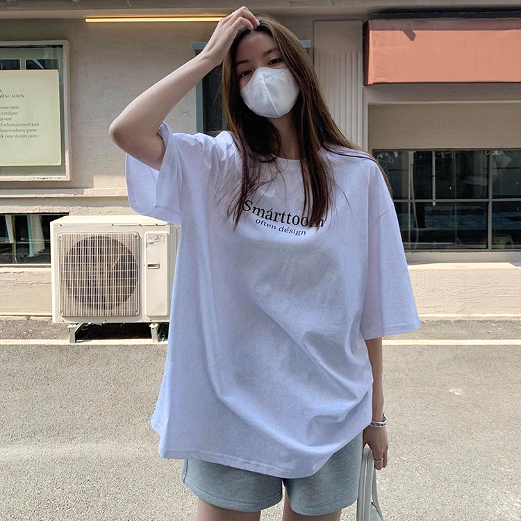 [CD394]레터링 루즈핏 반팔 티셔츠