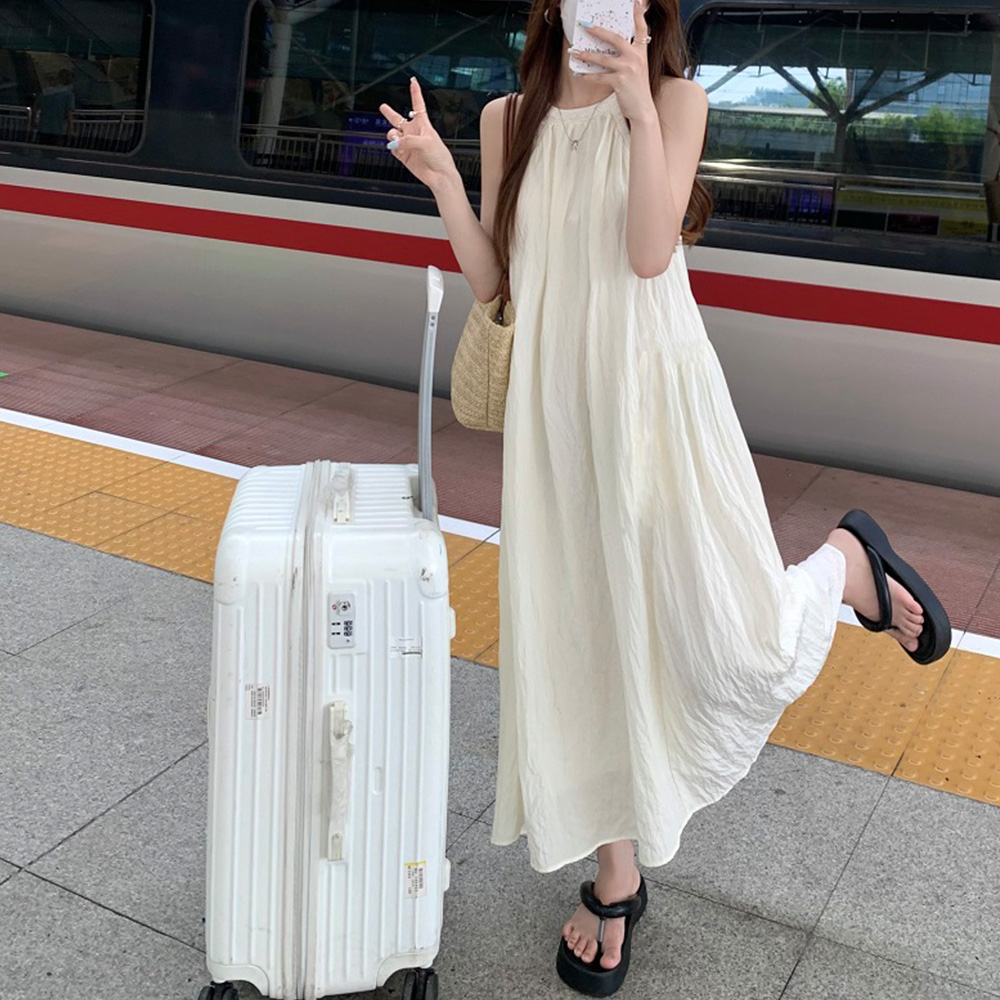 [CD422]샤라 주름 롱 원피스