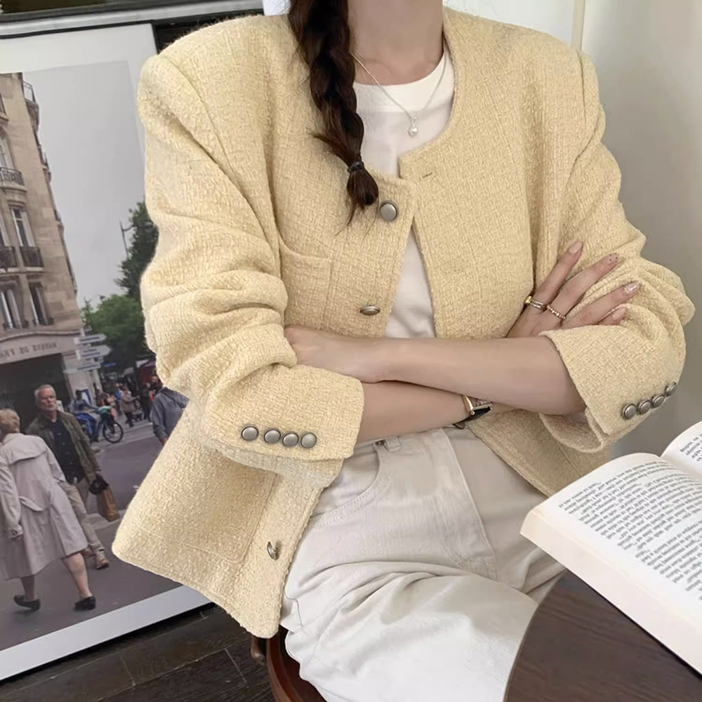 [CD851]멜리 컬러 트위드 자켓