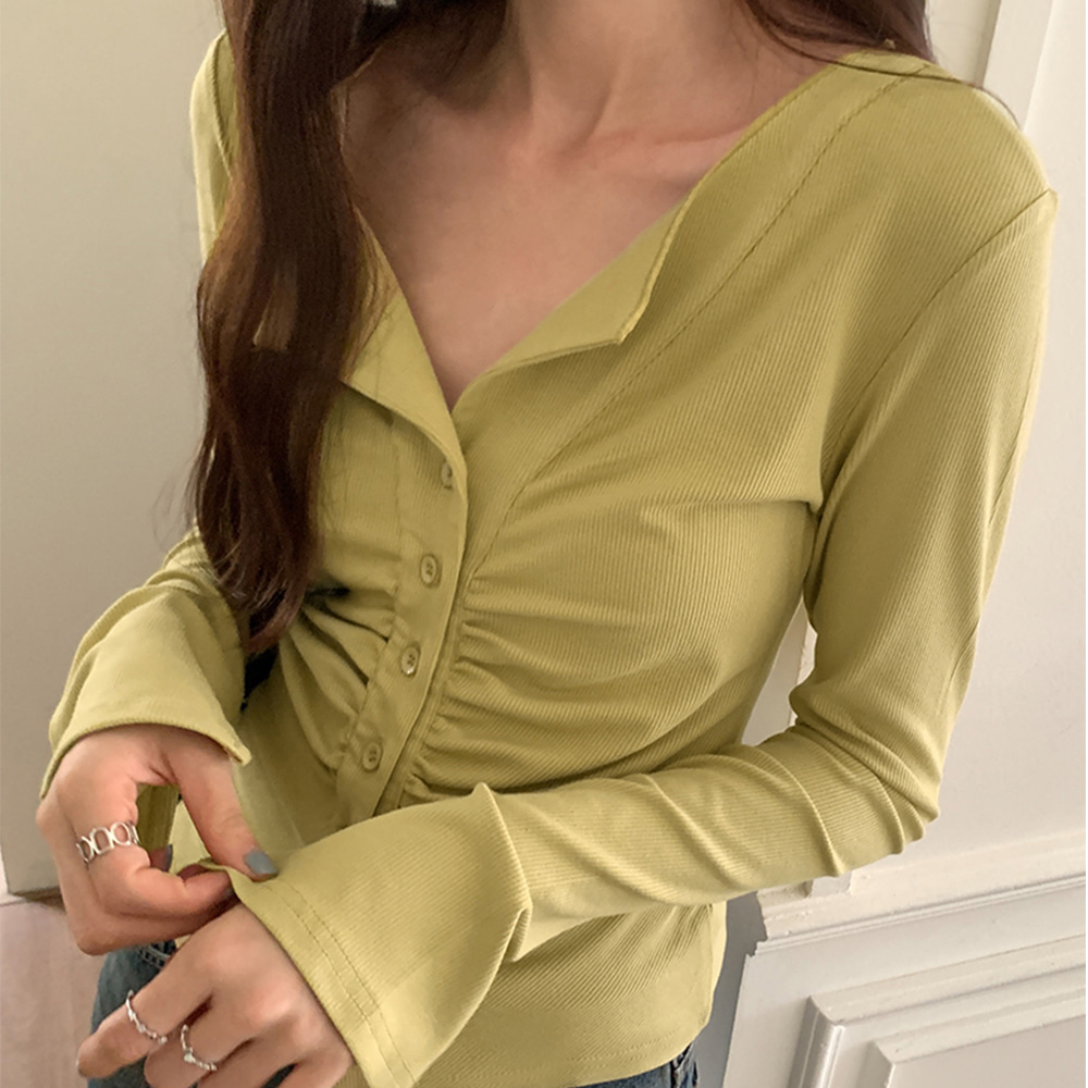 [CD873]쉐어 셔링 슬림 티셔츠