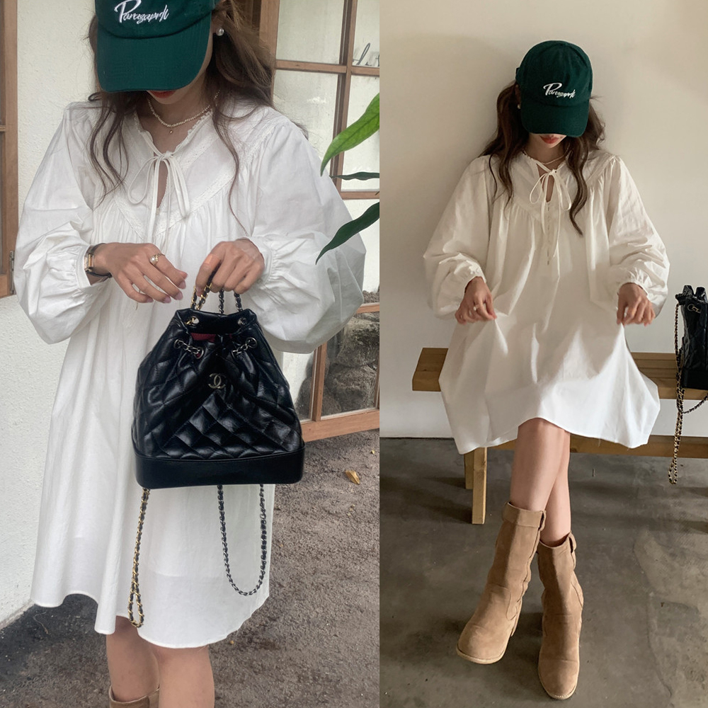 [CD895]블리 루즈핏 벌룬 미니원피스