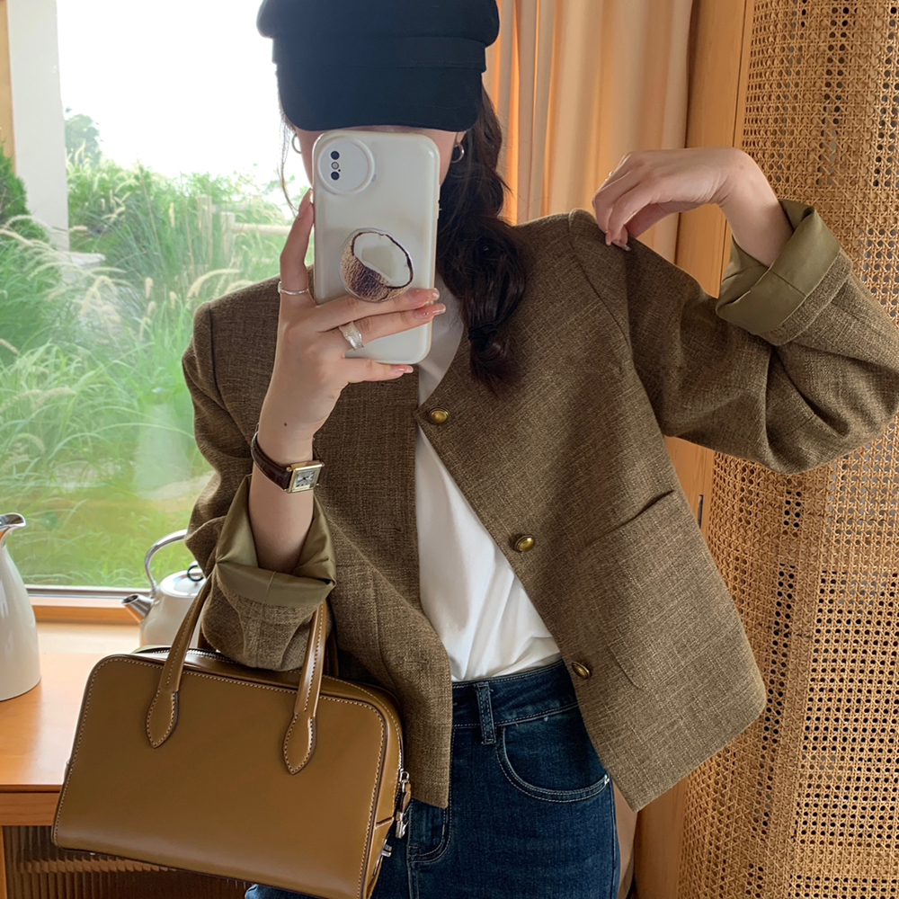 [CD951]베이 노카라 자켓