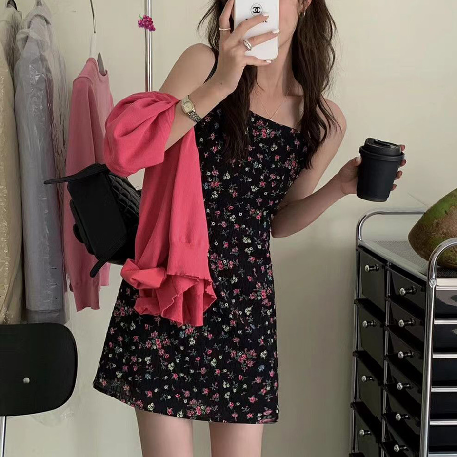 [DE332]레모닝 플로럴 미니원피스