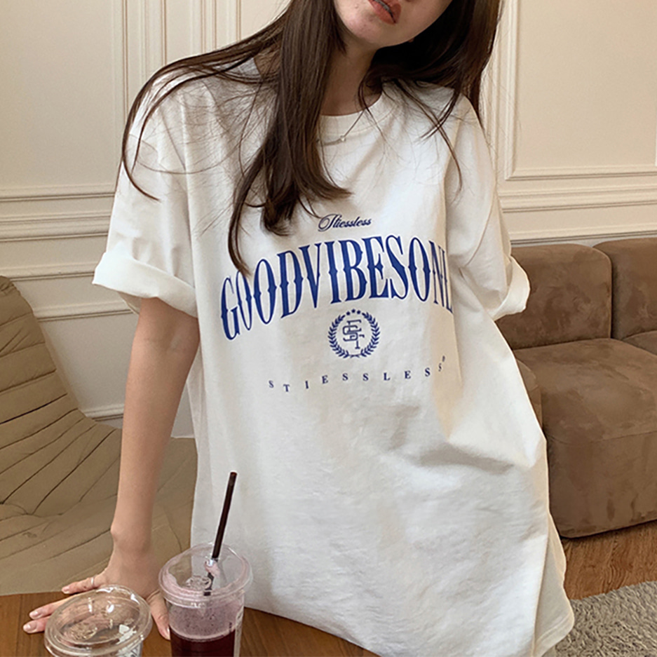 [DE368]온리 프린팅 오버핏 반팔티셔츠