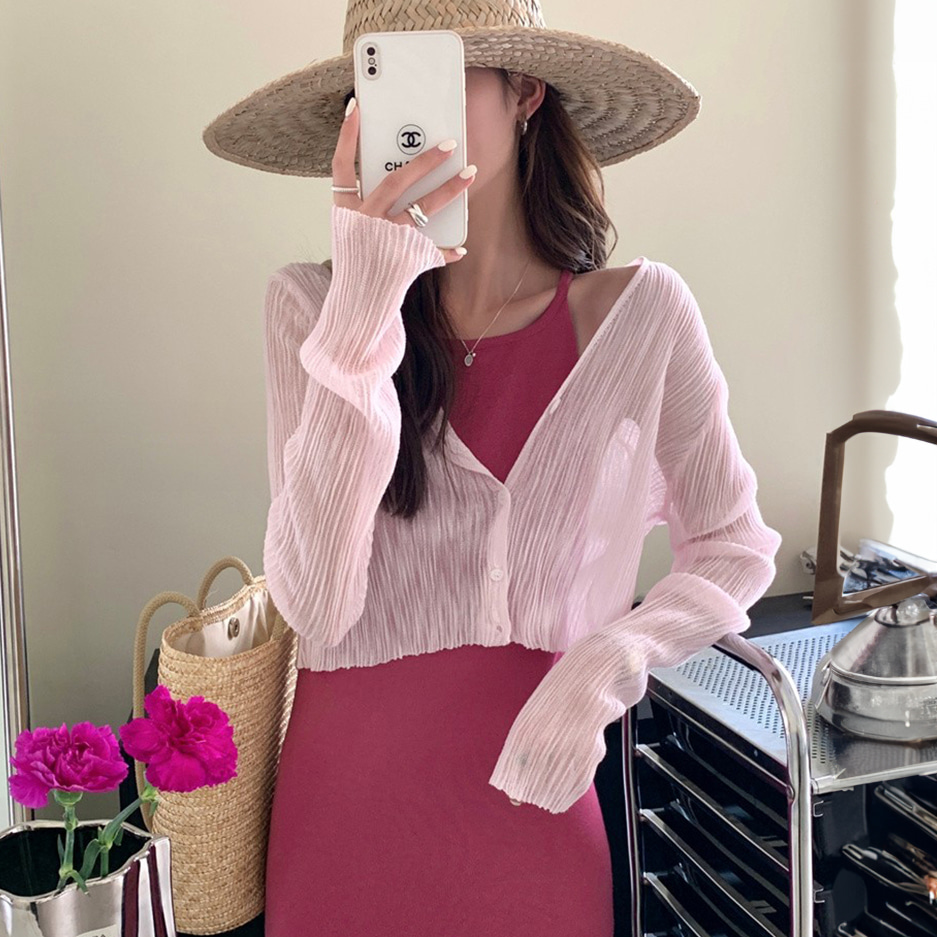 [DE370]라이트 썸머 숏가디건