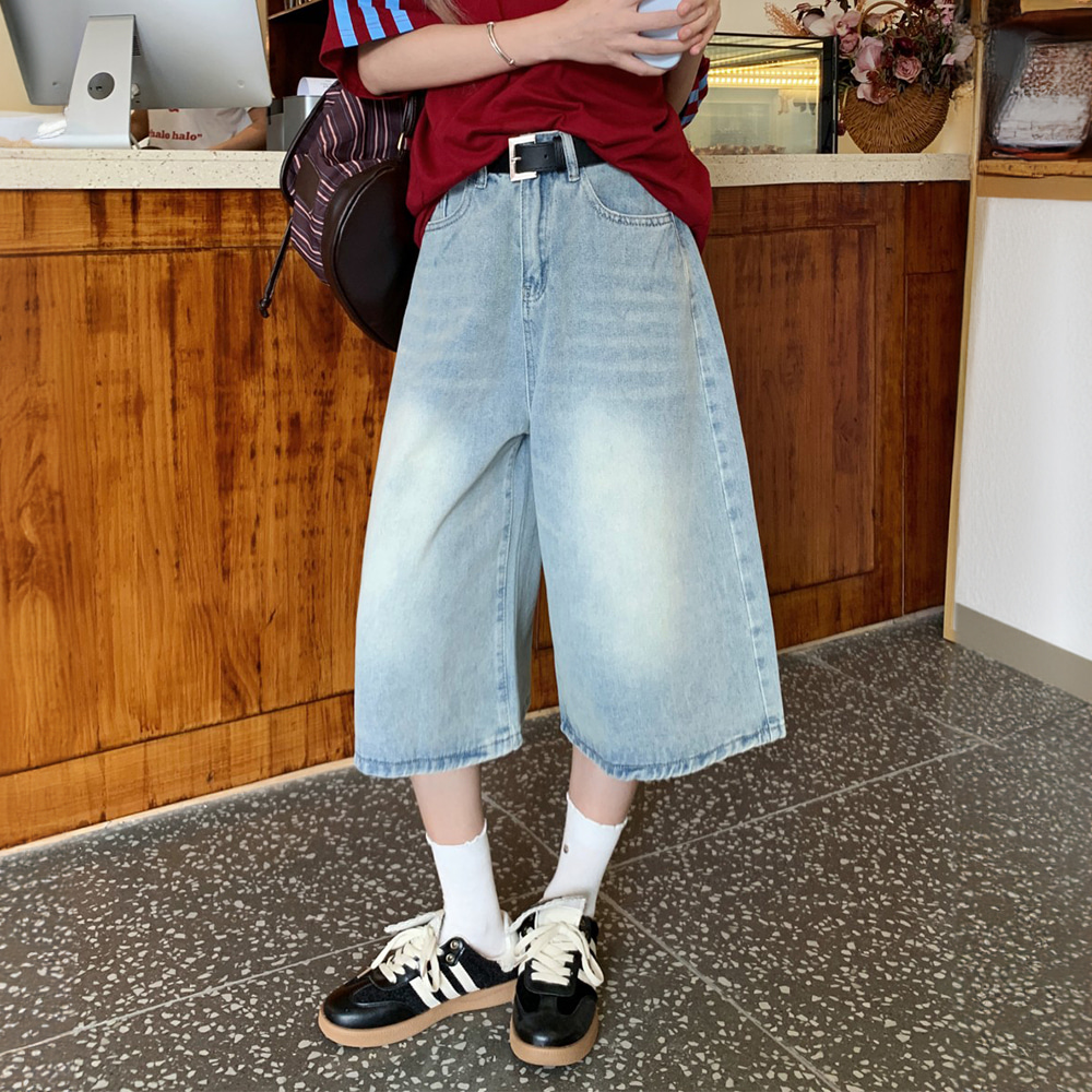 [DE584]와이투케이 데님 버뮤다팬츠