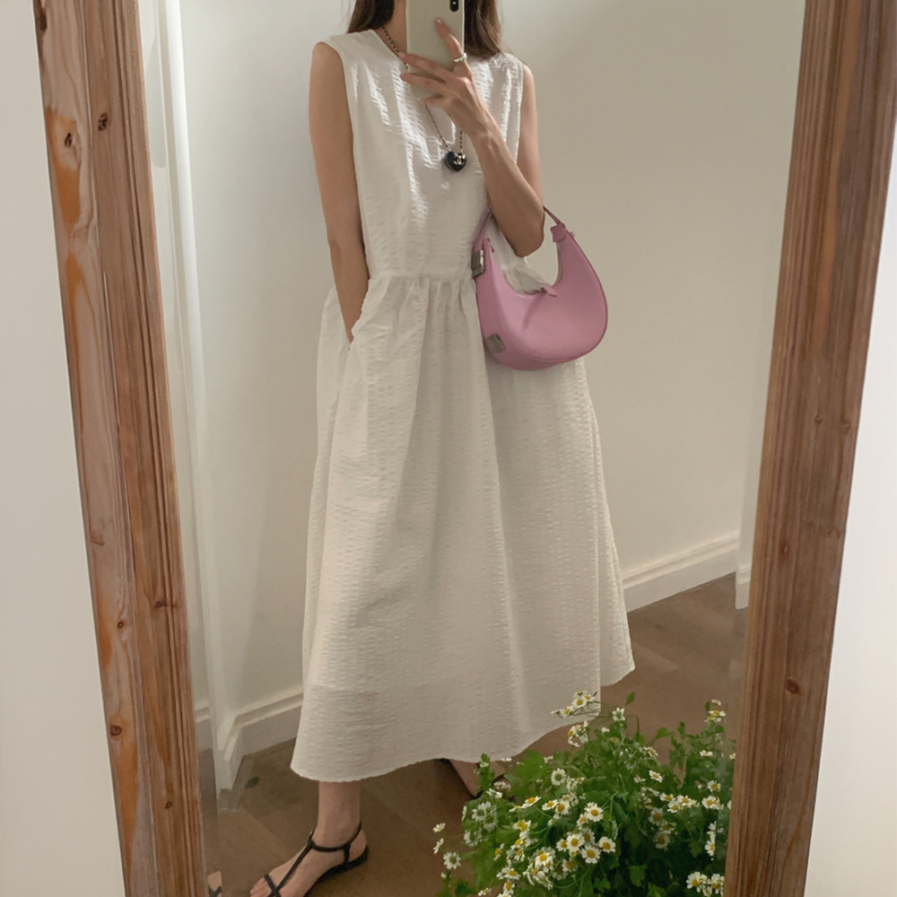 [DE675]릴리 민소매 여름원피스