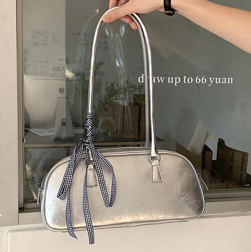 [AC215]로시 메탈 바게트백