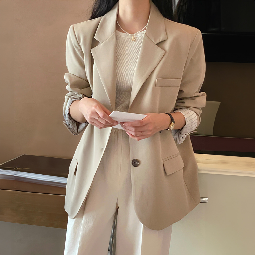 [DE753]더블제이 루즈핏 싱글자켓