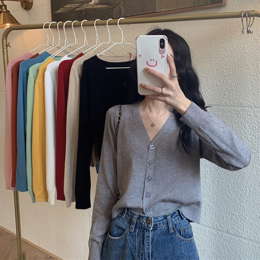 [DE760]루시아 데일리 브이넥 가디건