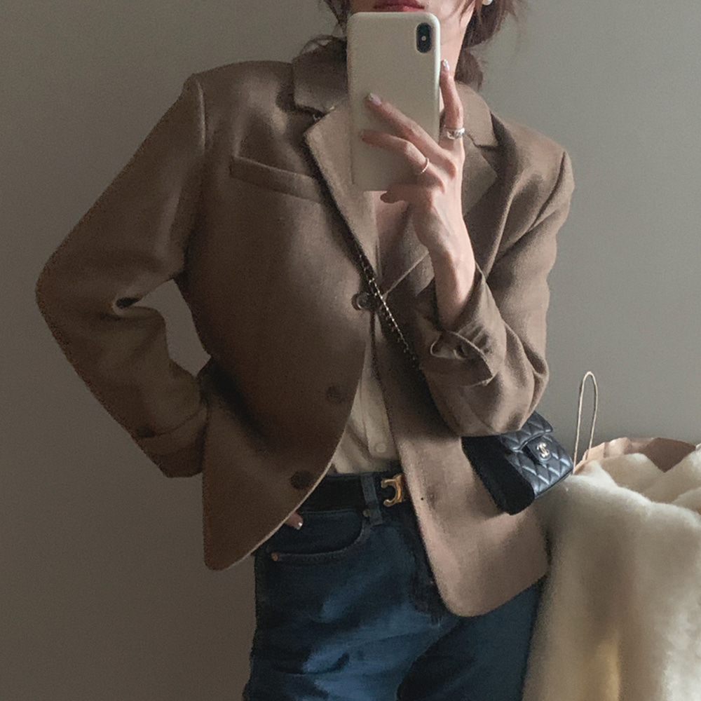 [DE868]유어데이 헤링본 자켓