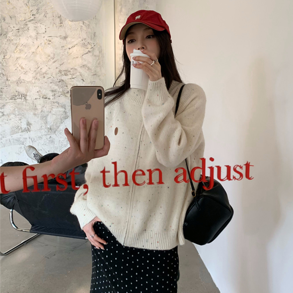 [DE875]팝시클 니트집업 가디건