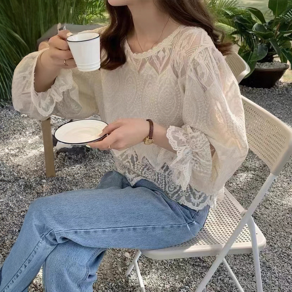 [DE997]프렌치 레이스 블라우스