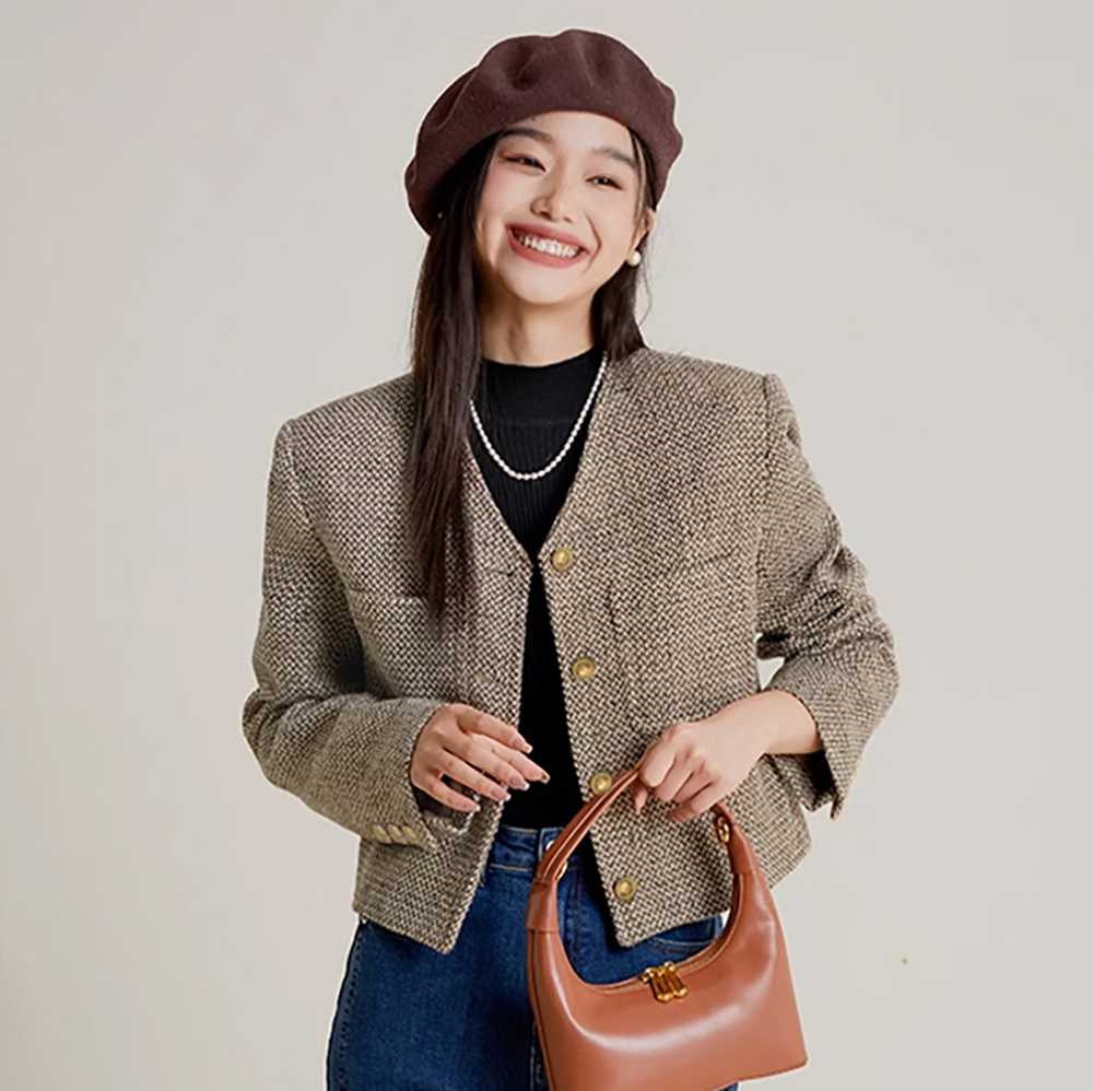 [DE998]리비 클래식 트위드 자켓