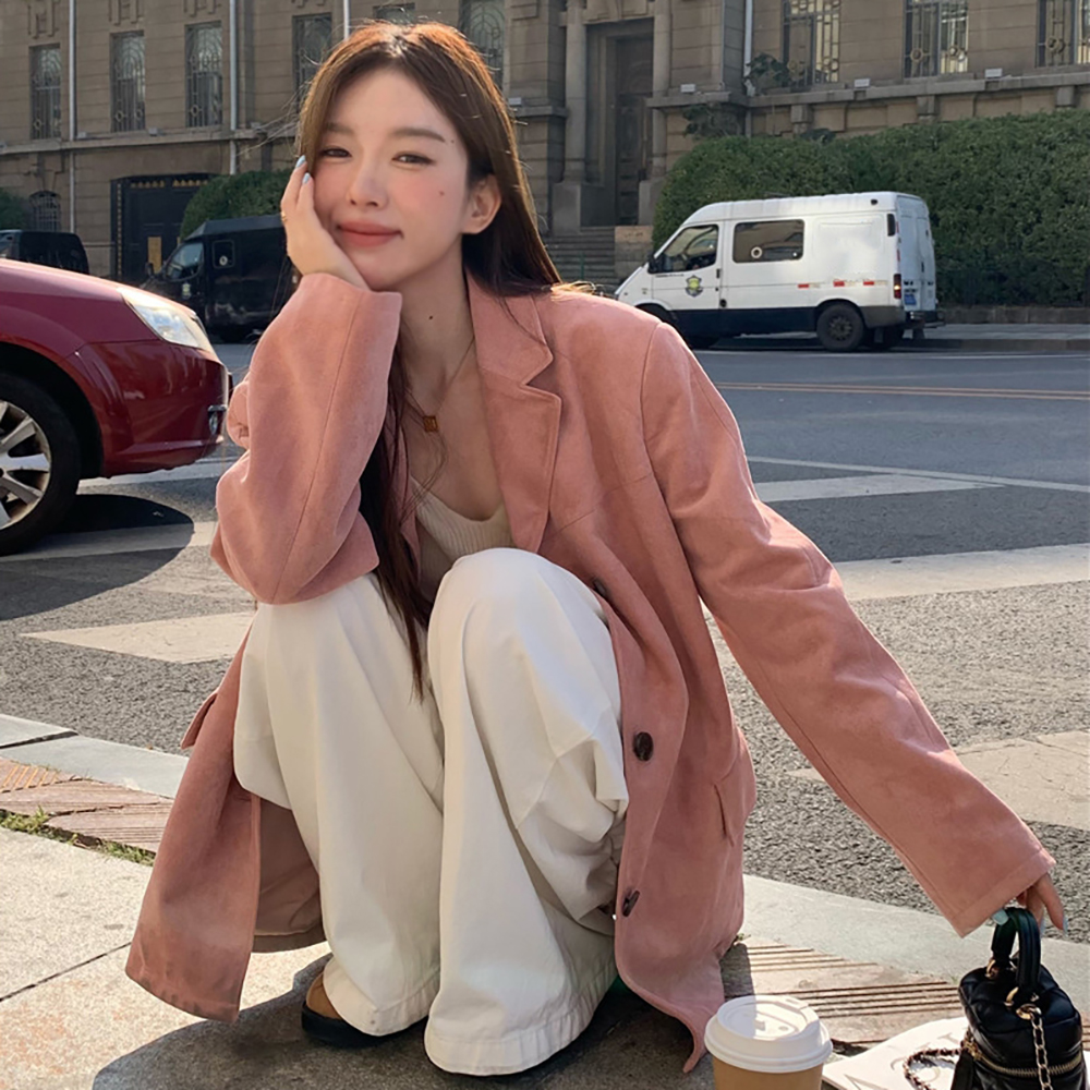 [EF004]리엘 루즈핏 스웨이드 자켓