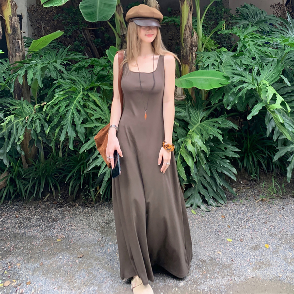 [EF015]레블 스퀘어넥 롱원피스