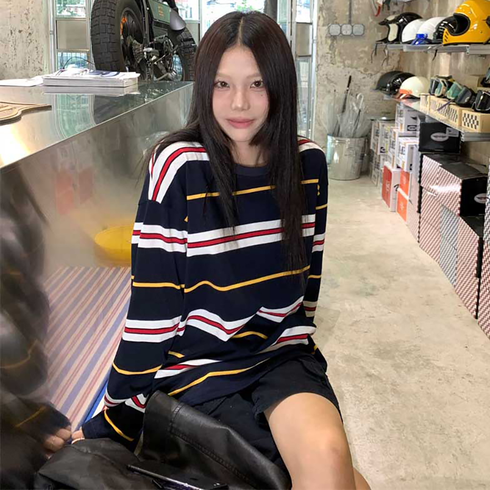 [EF040]베를린 스트라이프 루즈핏 티셔츠