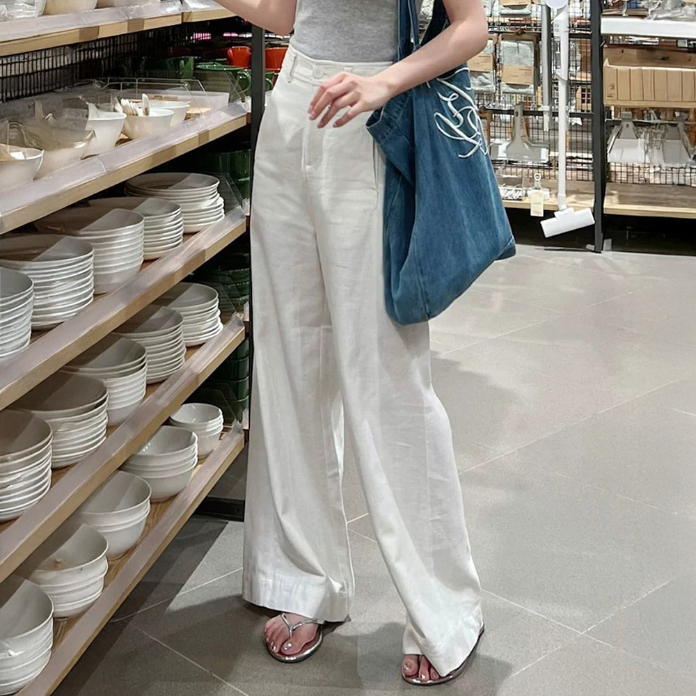 [EF068]베다 쿨링 와이드 팬츠