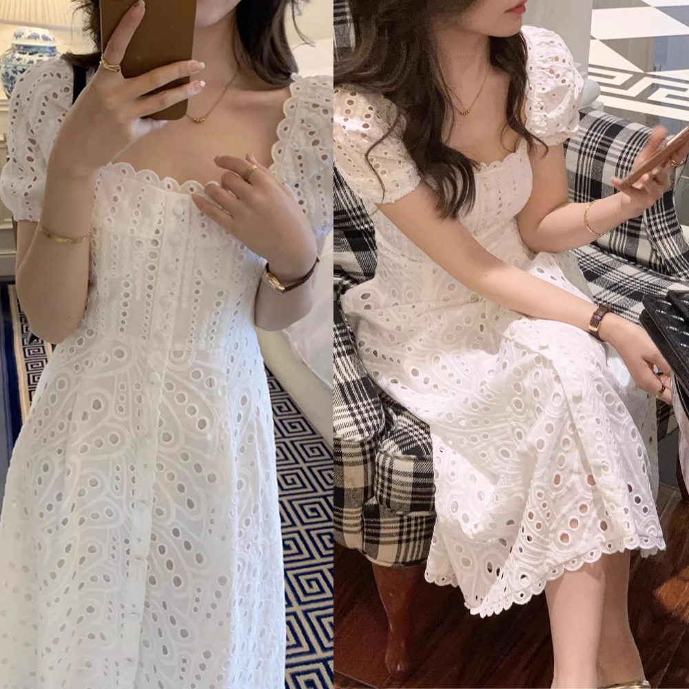 [EF079]카시아 펀칭 러블리 원피스