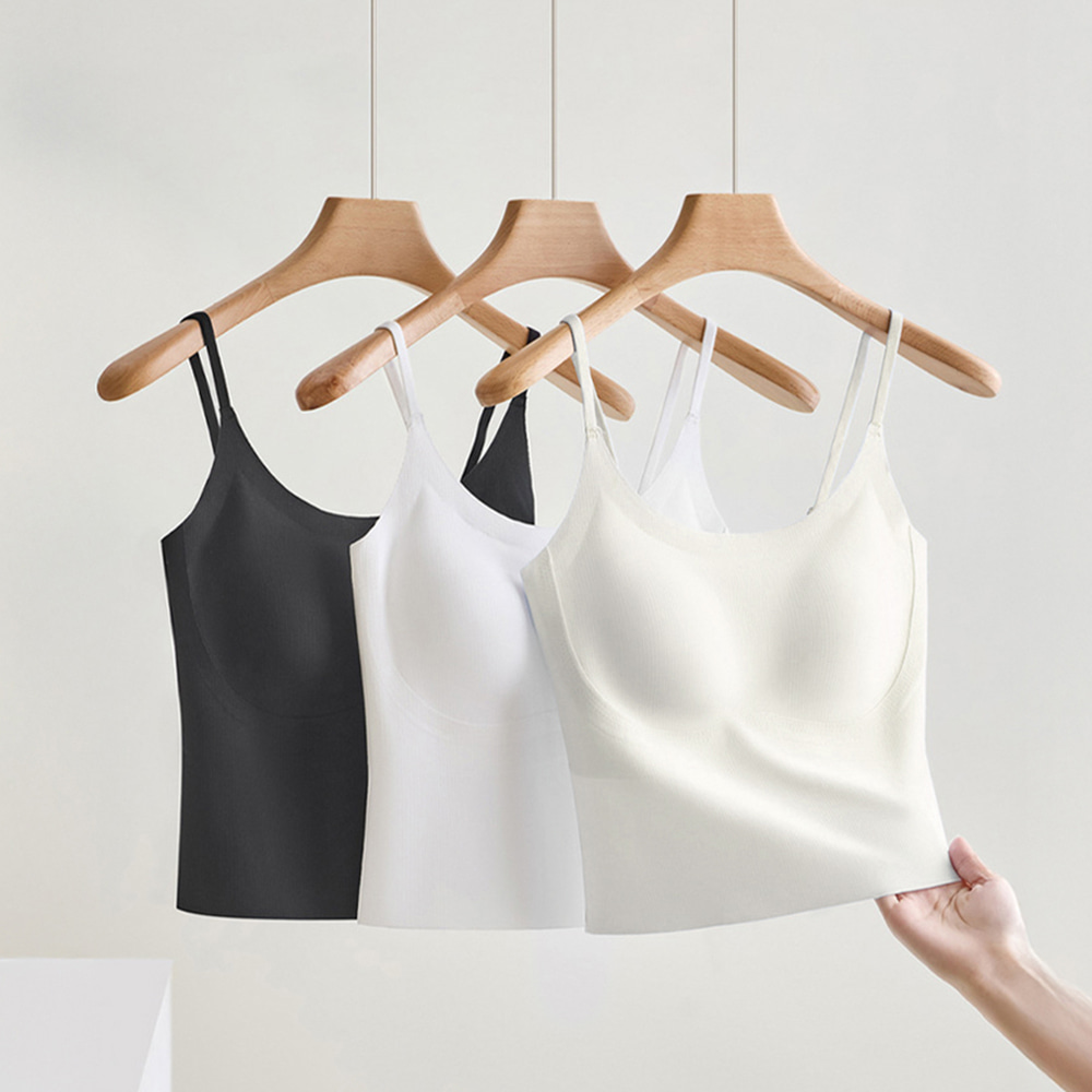 [EF083]누디 쿨 패드일체형 노브라 브라탑