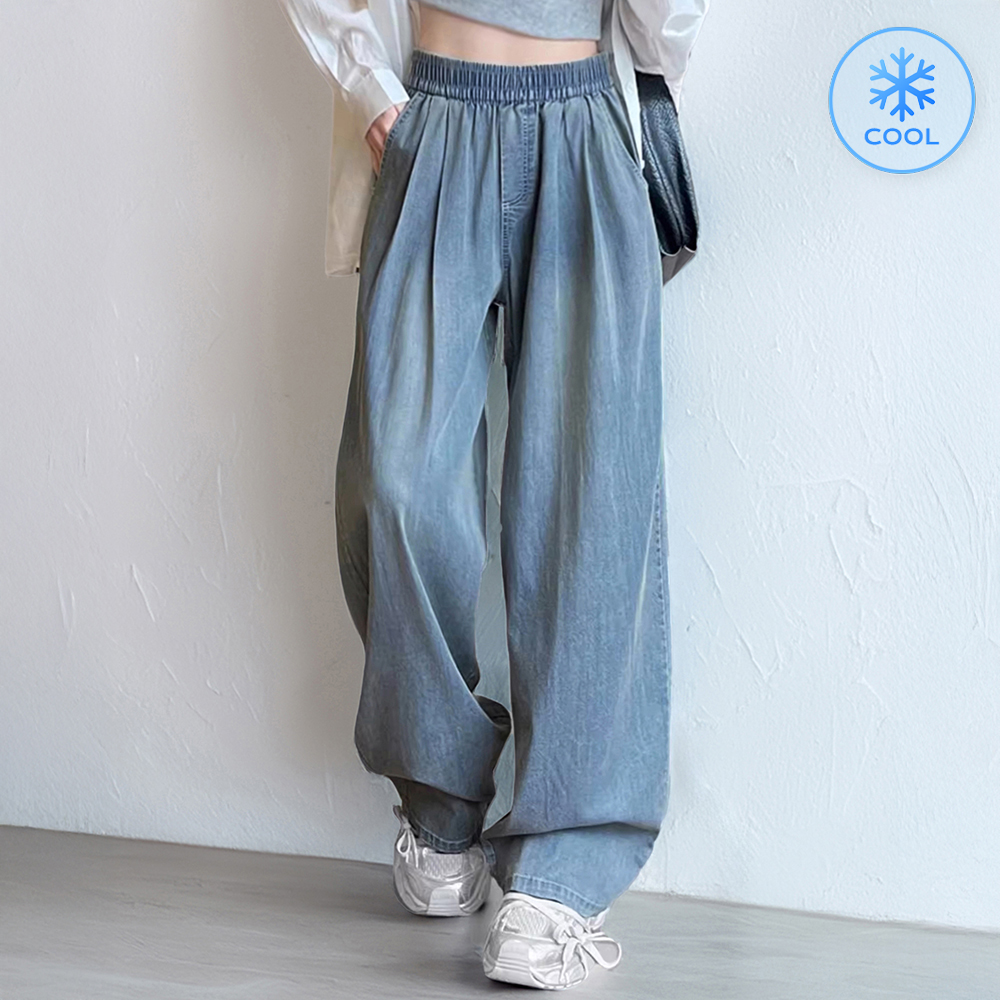 [EF092]닉시 썸머 밴딩 텐셀 청바지